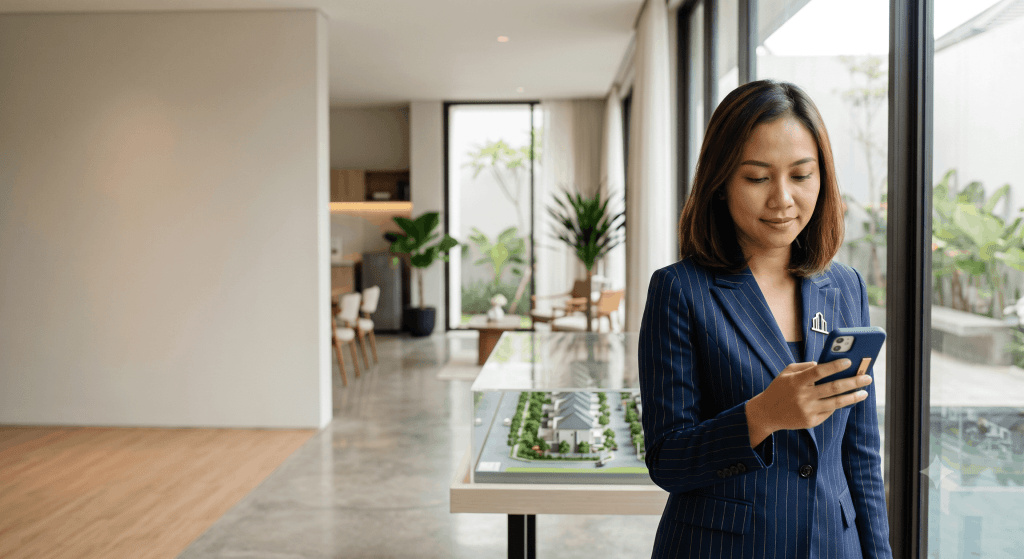 Sales properti menunggu respons buyer pada deal properti yang sempat stuck di tengah proses